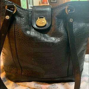 Brahmin purse, black leather.